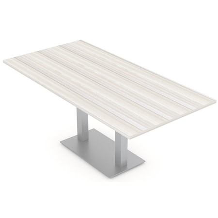 Skutchi Designs Rectangle 6 Person Conference Room Table, 36" W, 6 ft. L, 29" H, Sea Salt HAR-REC-36X72-DOU-XD1026